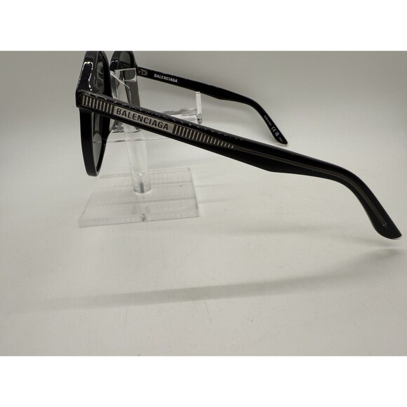Balenciaga BB0005S 001 58-17 140 Round/Oval Black Grey Sunglasses Cat.3 & Case - Picture 4 of 16